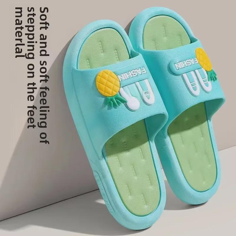 Damen Outdoor Cartoon Hausschuhe: Dicke Sohle, Rutschfest, Sommer Niedlich Indoor Sandalen