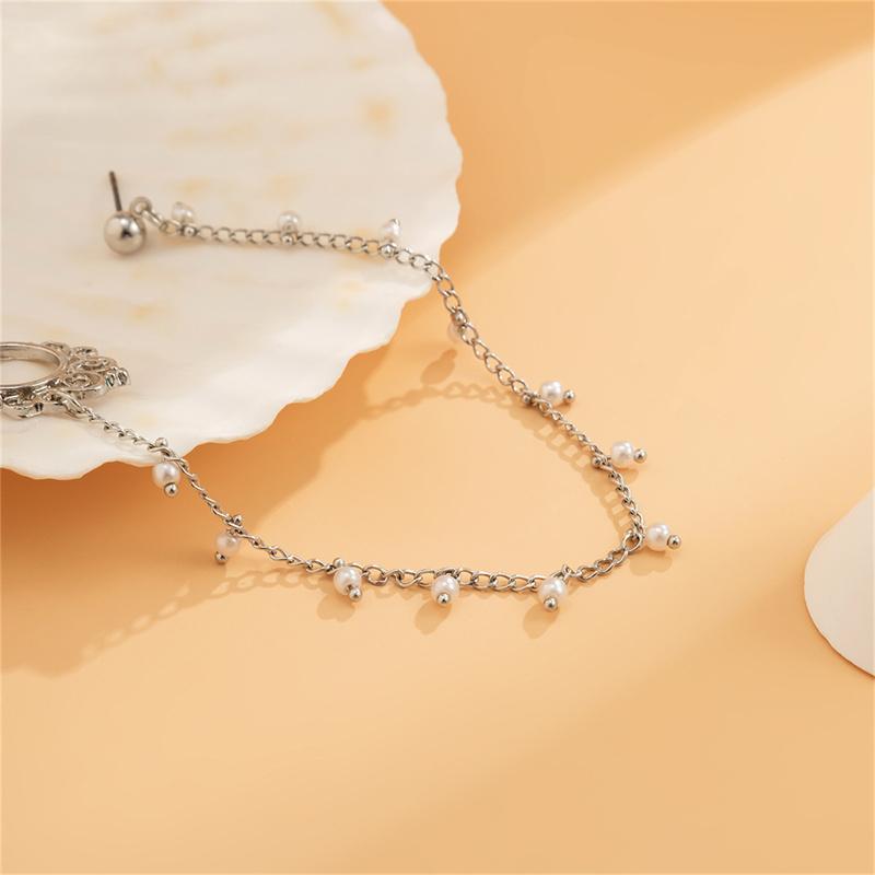 Bohême Punk Sexy femmes gland chaîne boucles d'oreilles faux Piercing pince-nez