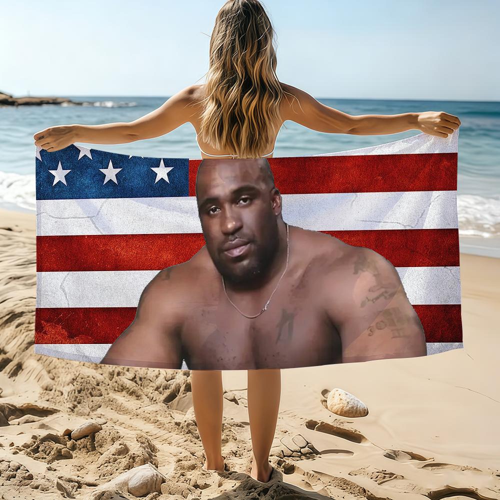 

Funny Barry Wood Cool Towel Beach Towel Oversized Quick Dry Towel Absorbent Soft Swim BeachTowels for Men Women W30*H60(CM)
