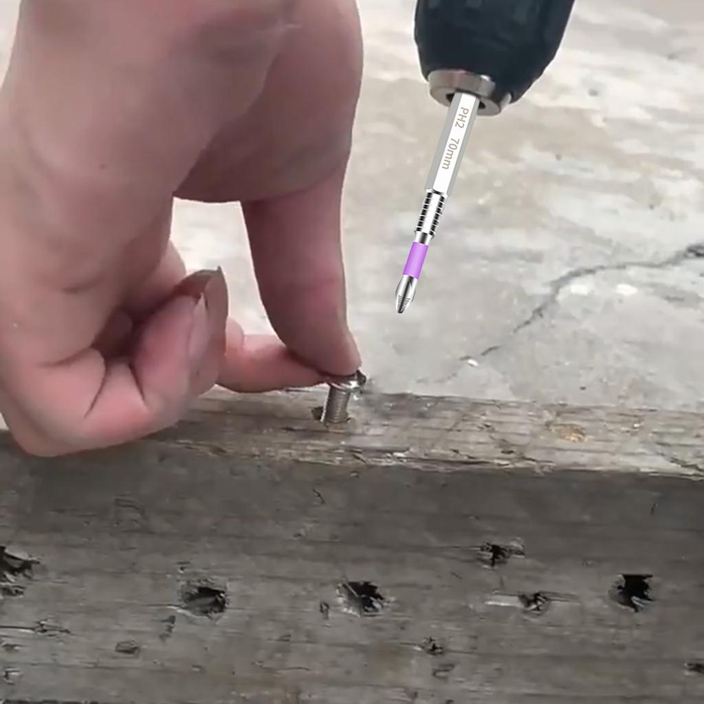 High Torque Chrome Plated Antislip Impacts Crosshead Screwdriver Bits Set Magnetic Drill Heads Suitable for Power Tool