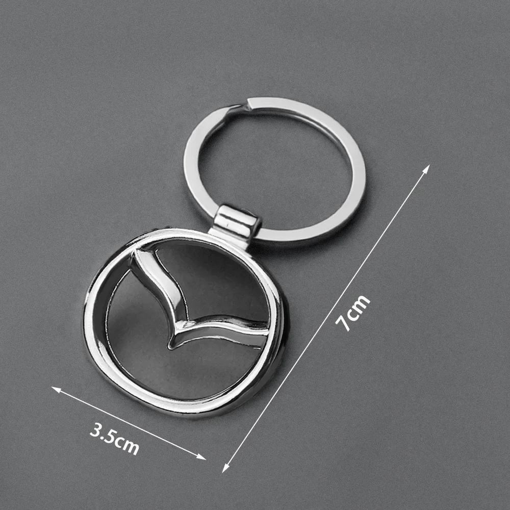 2025 Heißes Auto Styling Abzeichen Schlüsselanhänger Schlüsselring Leder Schlüssel Tasche Auto Zubehör Für Mazda MS Axela CX5 CX3 CX9 Atenza Demio RX7 RX8