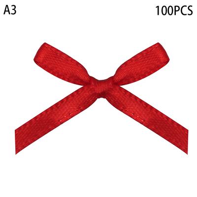 100Pcs 20Mm-30Mm Tamanho Pequeno Laço de Fita de Cetim Flor Artesanato DIY Enfeites Artesanato Acessórios Decoração Suprimentos