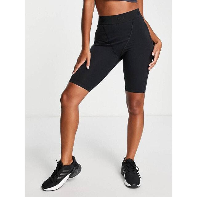 

adidas Originals Luxe Lounge legging shorts in black