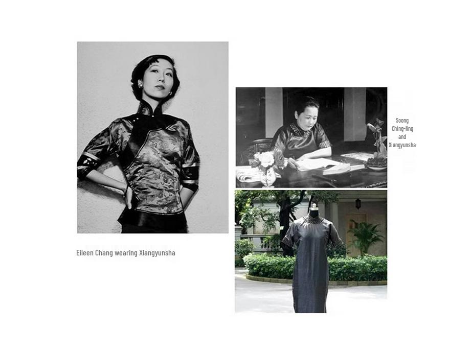 Women's Silk Xiangyun Yarn Sleeveless Back Slit Dress