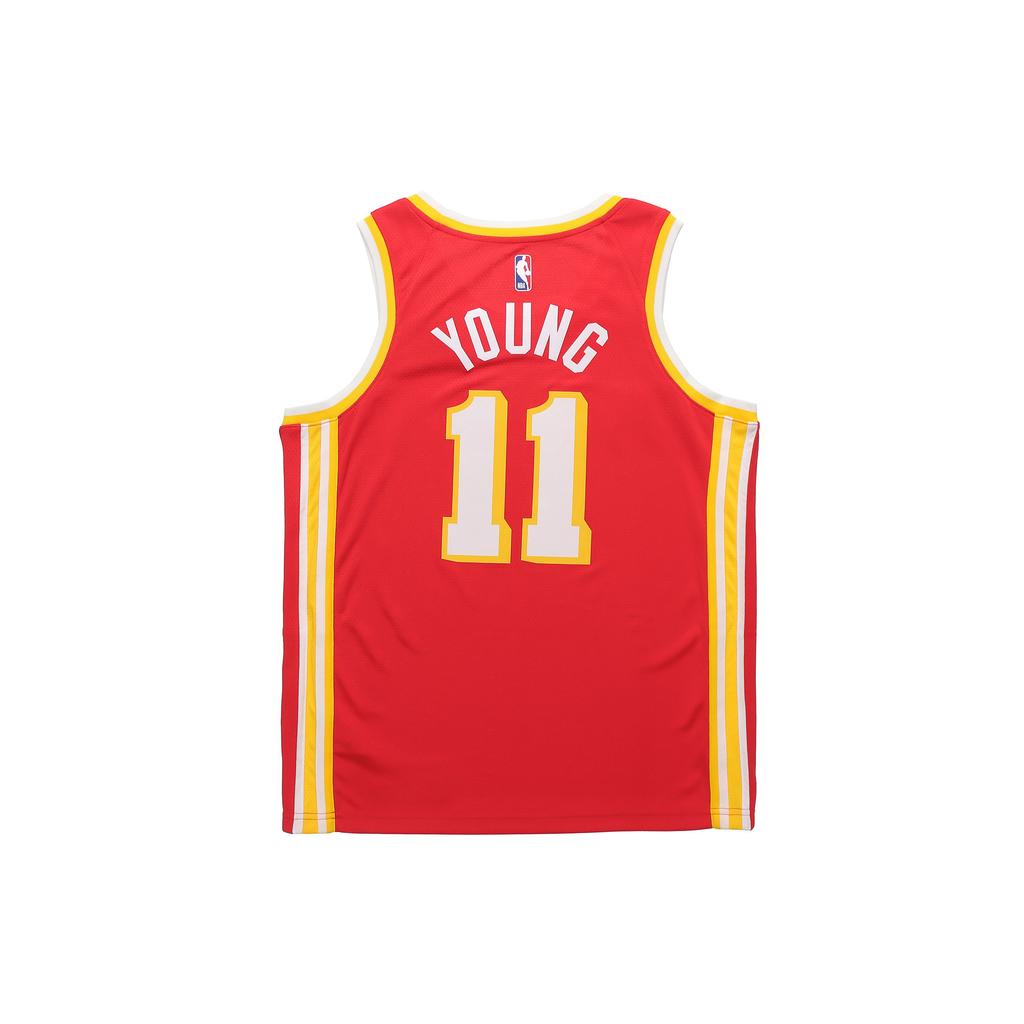 New Nike Basketball Jerseys SW Fan Edition 20 Season Atlanta Hawks Trae Young Size 11 Men's Red CN8007-661