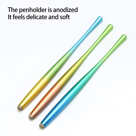 Touchscreen Pen Interchangeable Color Universal Sensitive Nib Gradient Small Waist Shape Writing Aluminum