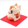 Mino Ware Lucky Maneki-neko Figurine with Raised Arms, Approx. 6 X 8cm, Made In Japan by Hisami Touen, Product Code: 041-0030