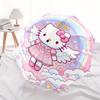 Hello Kitty,Angelic Automatic Folding Umbrella-Simple 8-Rib Design, Bright Cartoon Pattern, Durable Iron Frame, Suitable For Travel, Outdoor