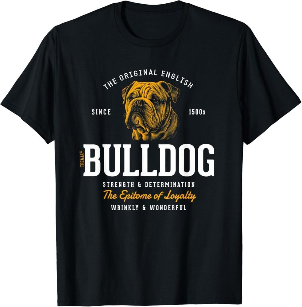 

Vintage Styled Retro English Bulldog Gift Unisex T-Shirt L