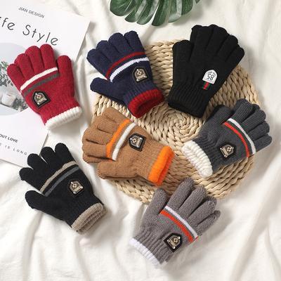 Kinderhandschuhe Winter Vollfingerhandschuhe Gestrickte weiche Kinderfäustlinge 3-12 Jahre Jungen Mädchen Handschuhe Dick Warm Halten Herbsthandschuh