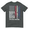 United States Air Force American Vintage Usa Flag Patriotic Tshirt