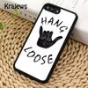 Krajews Surfer Surf Hang Loose Shaka Phone Case Cover For iPhone 17 Air 16 15 14 plus 11 12 13 pro max coque Fundas