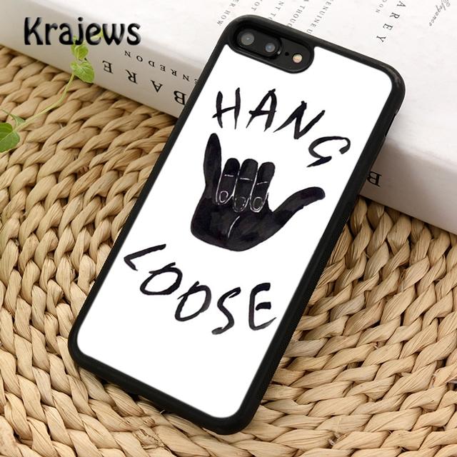

Krajews Surfer Surf Hang Loose Shaka Phone Case Cover For iPhone 17 Air 16 15 14 plus 11 12 13 pro max coque Fundas iPhone 13