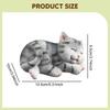 Cat Figurine Decorative Creative Animal Sculpture Desktop Ornament Yard Art Decor for Backyard Shelf Outdoor Patio Birthday Gift