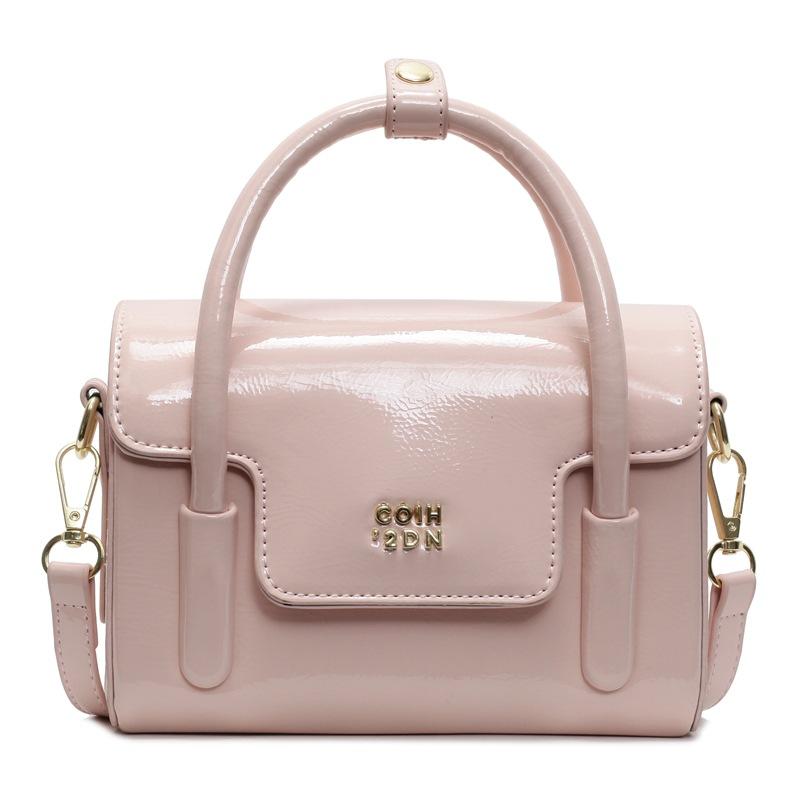 Fashion Handbag Simple and Popular Retro Oil Wax Leather Small Square Bag Versatile Casual Solid Color Niche Design Messenger Bag