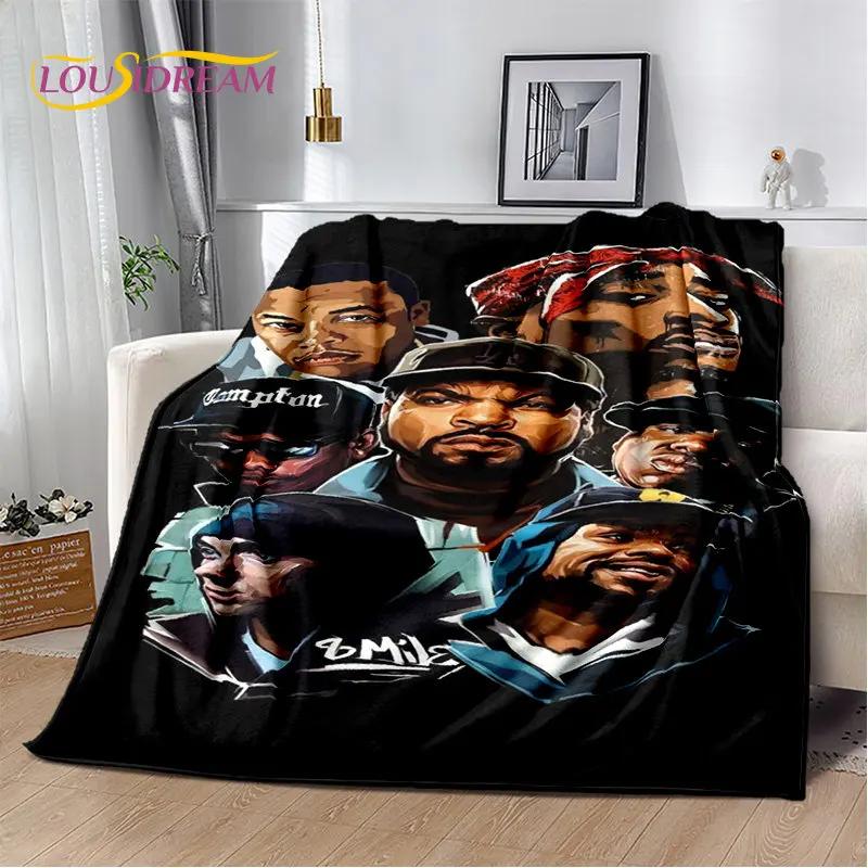 Hip Hop Art Rapper Legend Star Soft Plush Blanket,Flannel Blanket Throw Blanket for Living Room Bedroom Bed Sofa Picnic Cover 3D