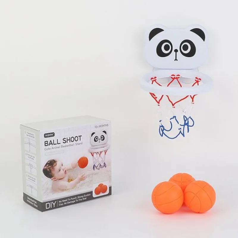 Baby Bath Basketball Hoop Set Suction Cup Backboard with 3 Balls Toddler Water Play Toy for Bathtub Fun Mini Cute Shower Gifts