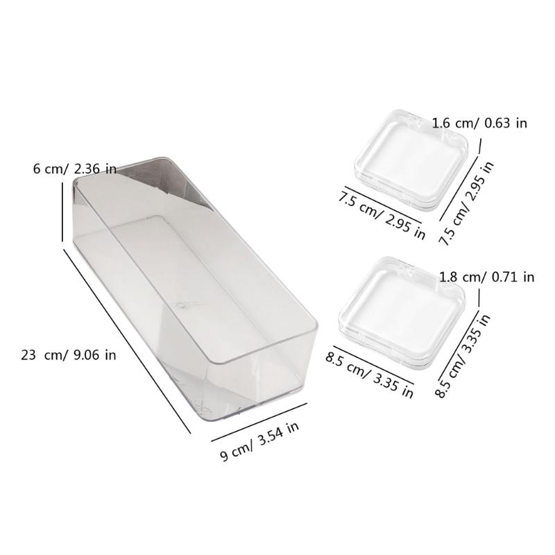 Clear Acrylic Bracelet Storage Box Convenient Jewelry Display Stand Holder Bangle Container for Multiple Bracelets