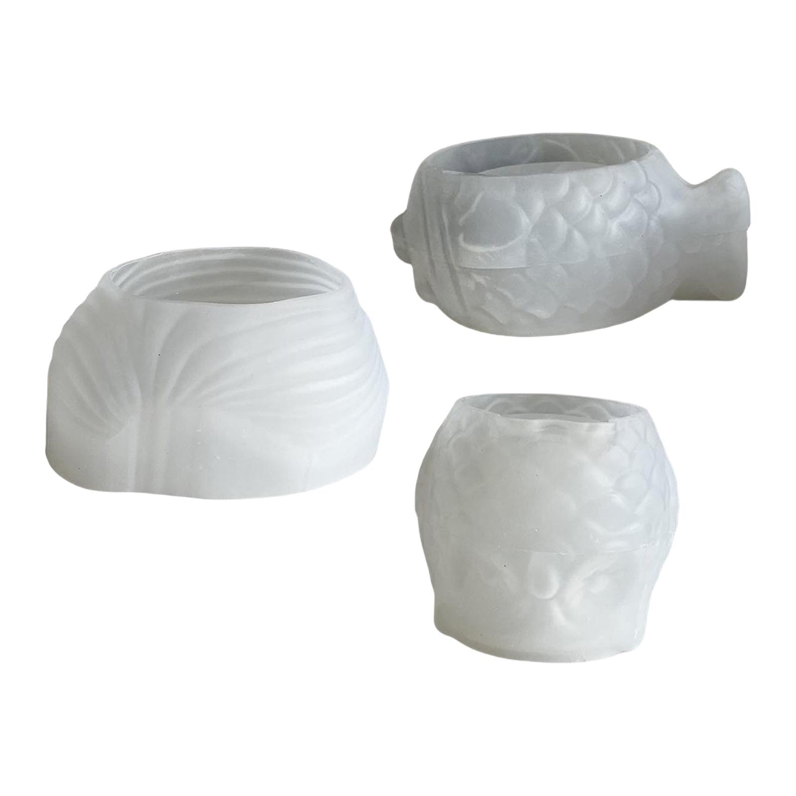 

3Pcs Silicone Mould for Succulent Planter Making Animal Shaped Flower Pots Mould Stylish Home Decoration Making Molds