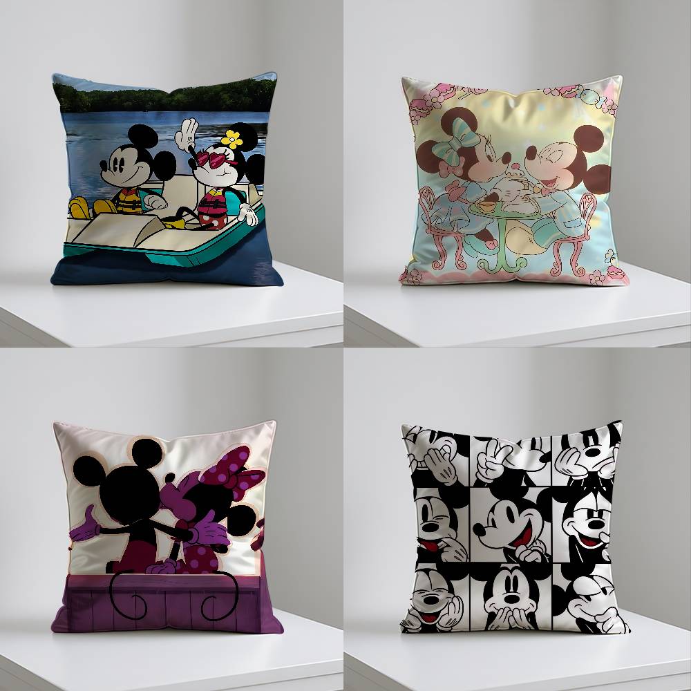Mickey And Friends Case Plush Fabric Soft Pillowcase Double Sided Print Cushion Cover Household Gifts