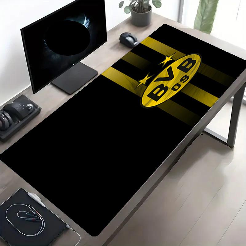 Tapis de Souris Impression Borussia Dortmund, Tapis de Bureau Antidérapant pour Clavier, pour PC Portable Gaming Travail Utilisation Quotidienne, Cadeau Surprise Cool pour Festival