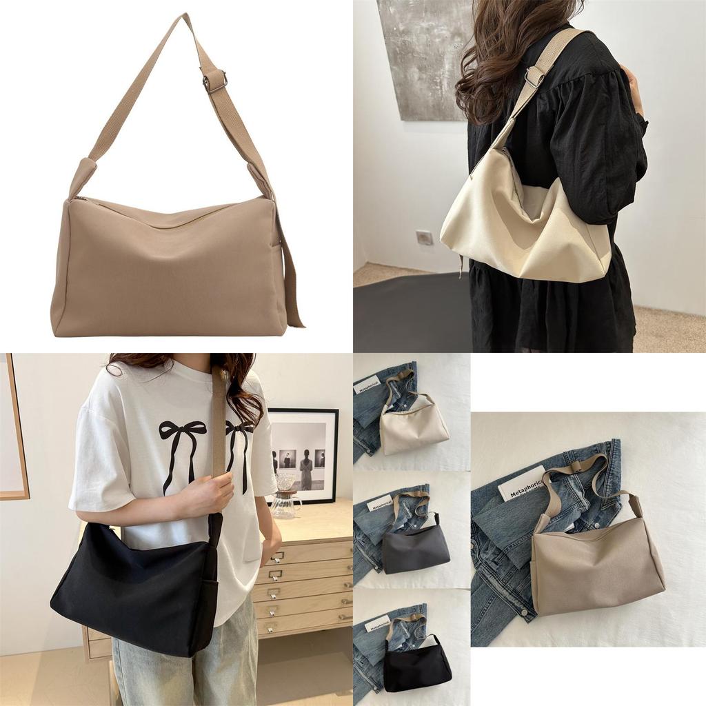Large Capacity Solid Color Summer Women's Fashion Minimalist Commuter Tote Bag