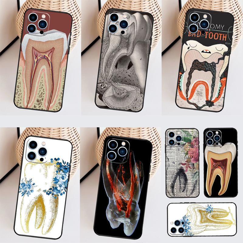 Human Tooth Anatomy For Huawei Nova 7i 8i 11i 12i 12s Y73 Y70 Y90 Y60 Y72 Y61 Y91 9 10 SE P40 Lite P30 Pro Case