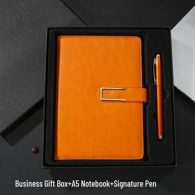 A5 Custom Notebook & Diary Gift Set with Logo Printing and Engraving
