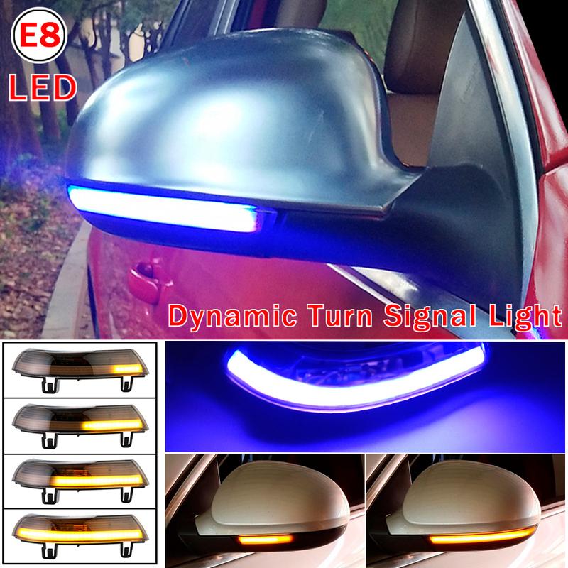 LED Dynamic Turn Signal Light For VW Passat B6 GOLF 5 Jetta MK5 Passat B5.5 GTI V Sharan Flowing Water Blinker Flashing Light