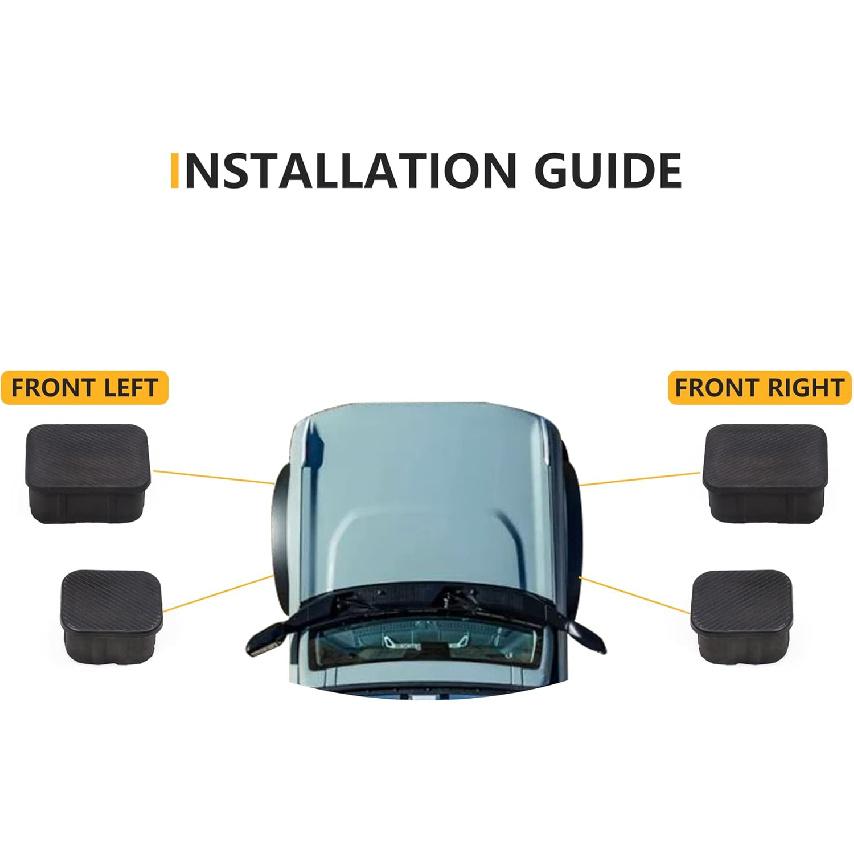 Crash Bar End Caps Front Axle Plug for 2021 2022 2023 2024 2025 New Ford Bronco 2/4 Door Exterior Accessories Rubber Stopper Protection Cover Front