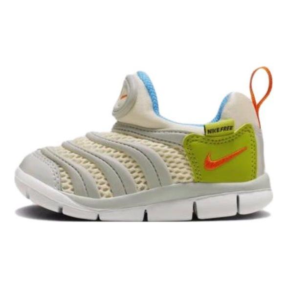 Nike Dynamo Free TD Synthetic Leather Comfortable Versatile Non-Slip Low-Top Shoes Baby Shoes Gray Green FN3693-180