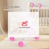 Interactive Dolls Pretend Play Toys Stable Doll Handcart Plastic Baby Stroller For Boys Girls Babies