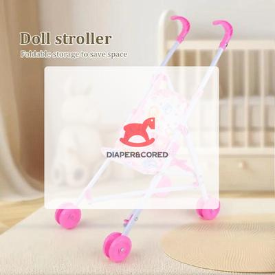 Interactive Dolls Pretend Play Toys Stable Doll Handcart Plastic Baby Stroller For Boys Girls Babies