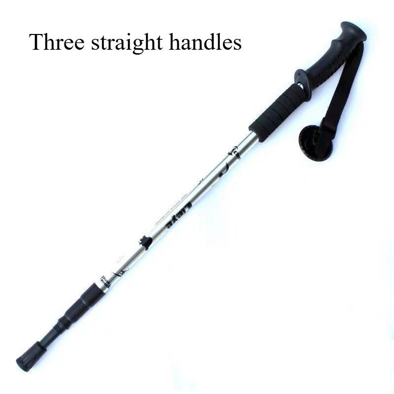 Outdoor Aluminum Alloy Telescopic Hiking Stick Professional Hiking and Walking Stick Travel Cane Equipment