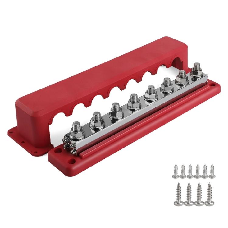 48V 600A 3/8'' Bus Bar Terminals Battery Power Distribution Block With Cover