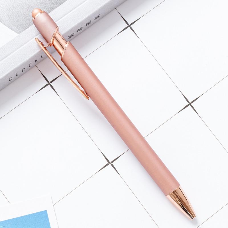 1 Pc Stationery Office School Supplies Press Touch Screen Ballpoint Pen Cute Metal Pens