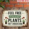 Vintage Botanical Metal Sign Garden Wall Decor Plant Lover Home Decoration