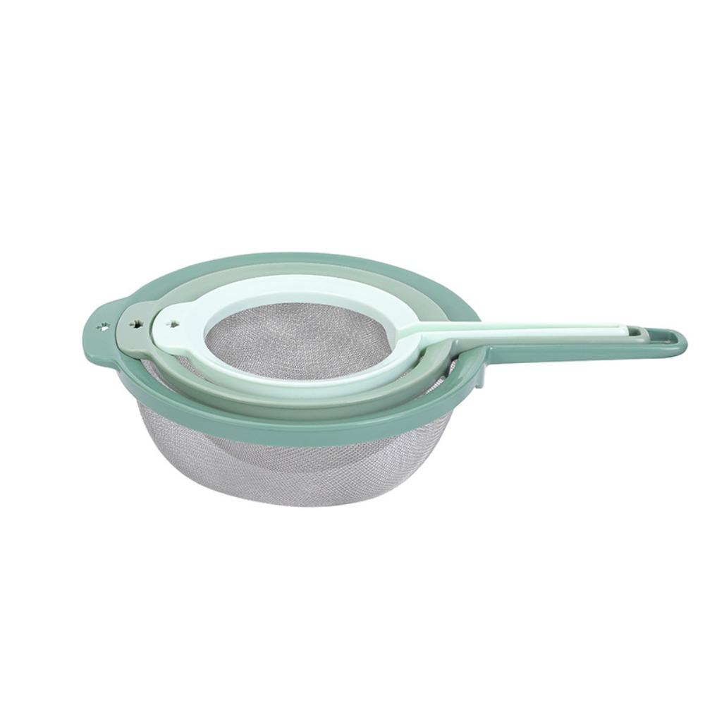 Handheld Flour Sifter Set Fine Mesh Kitchen Strainer Kitchen Filter Flour Sieve Juice
