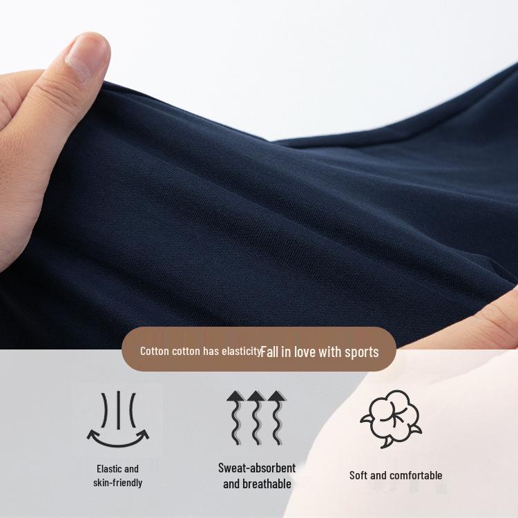 Calças Esportivas Retas com Forro de Fleece Azul Escuro para Meninas do Ensino Fundamental - Uniforme Escolar Primavera/Outono