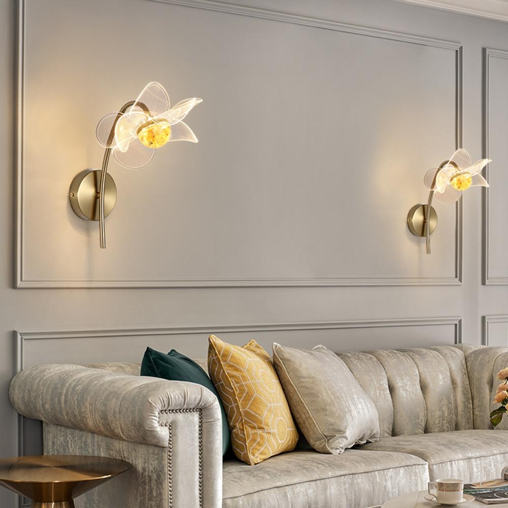 Flower Shaped Wall Mount Light 85-265V Sconce Modern Wall Sconce  Vanity Area