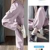 Large Size Overalls Women's Spring and Autumn High-waisted Quick-drying Sweatpants Outdoor Mountaineering Tied Feet Loose Casual Pants Tide