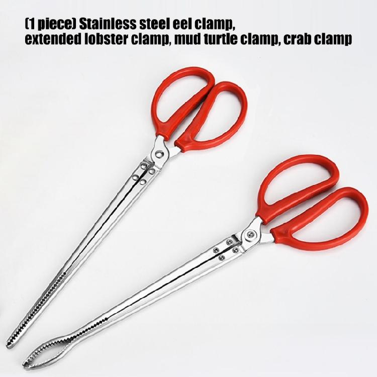Professional Garbage Color Tongs Antislip Long Handle Outdoor Pliers for Eel Catching Fish Grabbing Rustproof