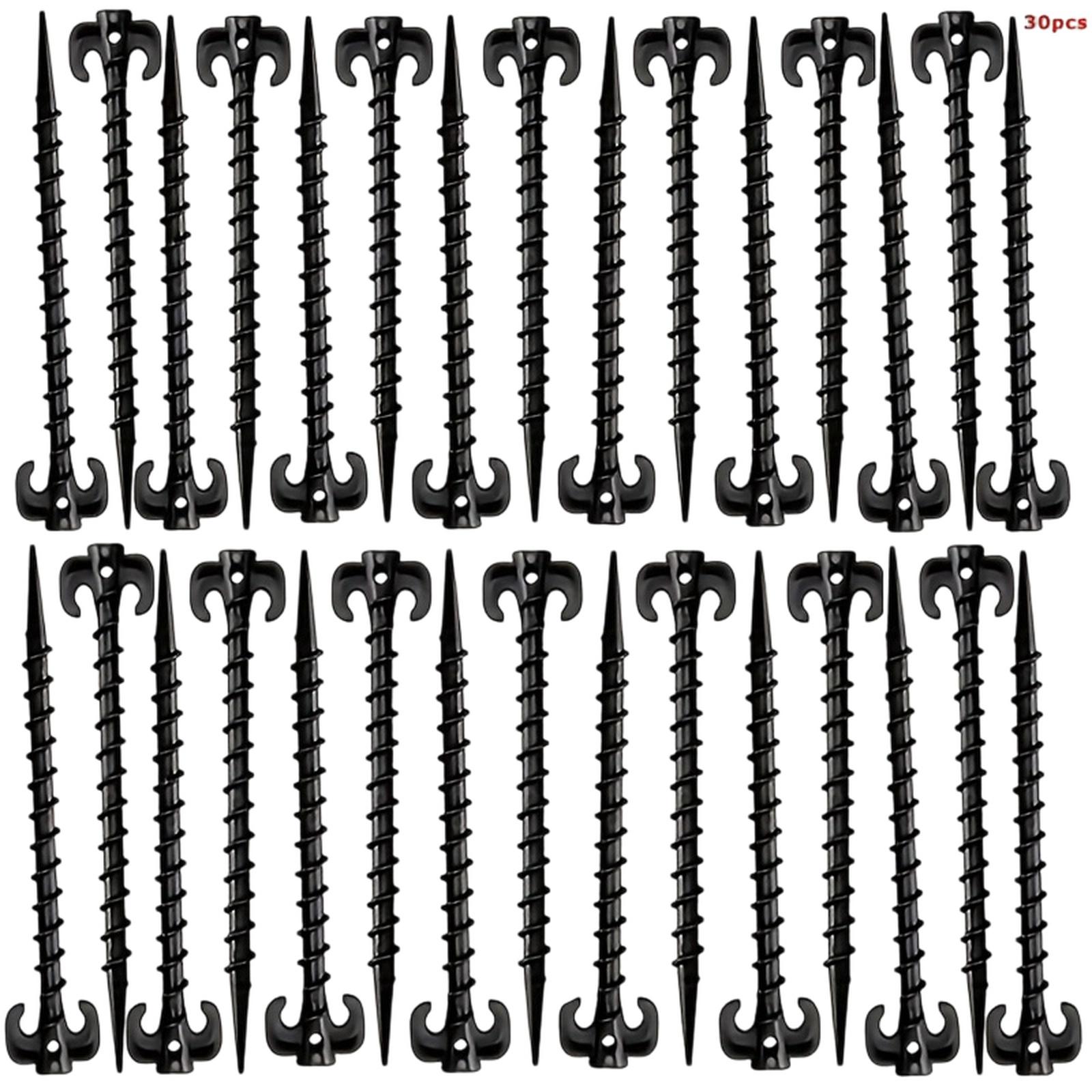 Tent Stakes for Beach - , Windproof Ground for Outdoor, Galvanized (Set of 4) one size