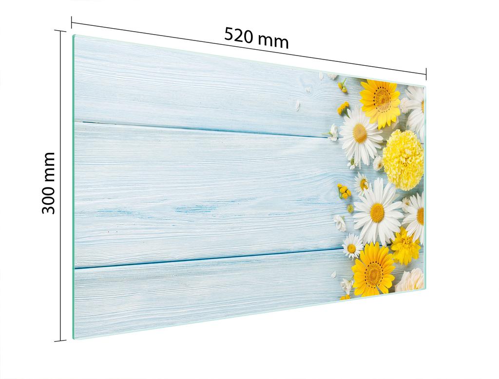SZKLANA DESKA DO KROJENIA 52x30 RUMIANEK