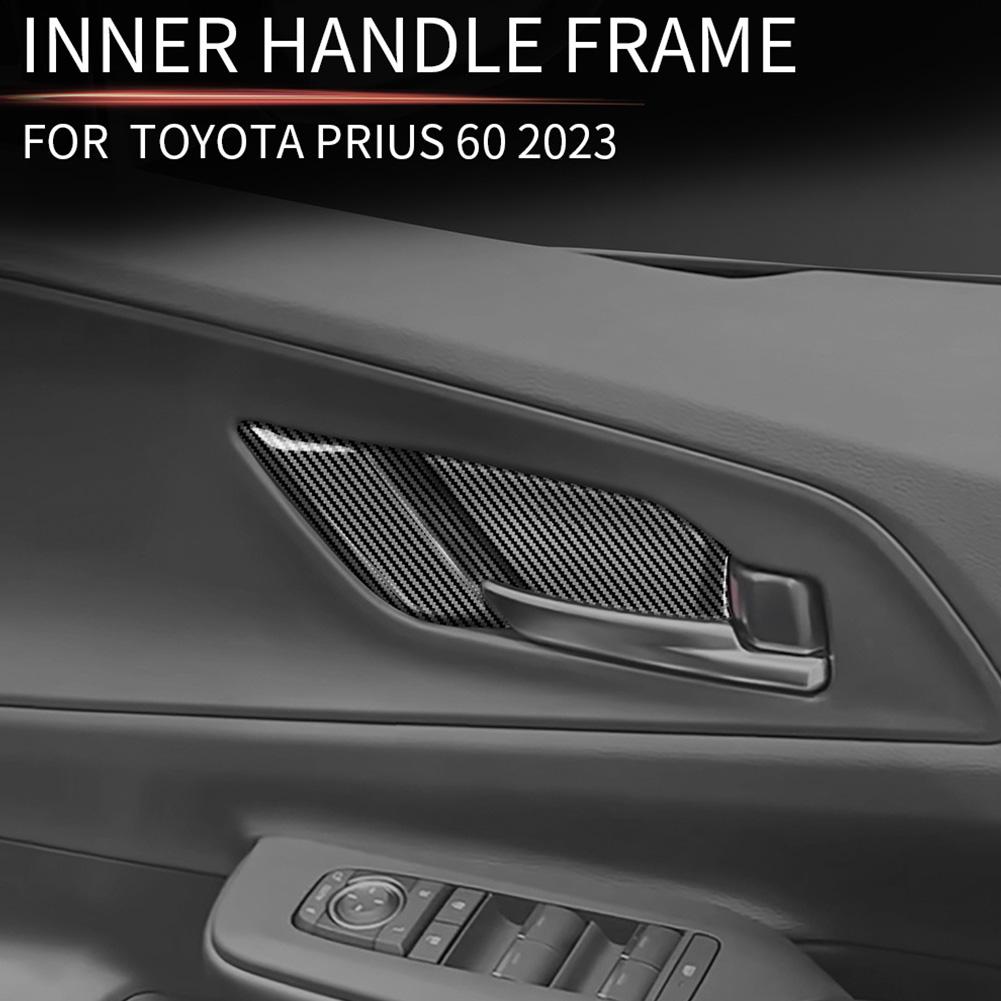 For Toyota PRIUS 60 Series 2023 2024  Inner Door Bowl Panel Inside Handle Protector Cover Interior Mouldings Auto Style Sticker