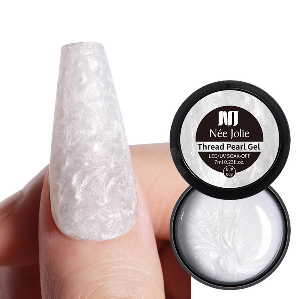 Shimmer Shell Gel Nail Polish Long Lasting UV Nail Gel DIY Nail Art Accessories
