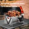 Experience the Ultimate Outdoor Grilling with Our Foldable Stainless Steel BBQ Grill - Perfect for Camping and Backpacking!