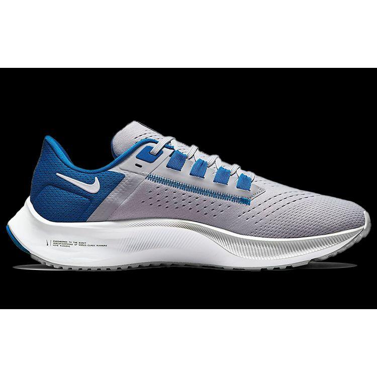 NFL X Nike Air Zoom Pegasus 38 Detroit Lions Men Sneakers Grey Wolf-Grey Battle-Blue DJ0832-001