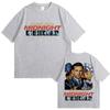 Threat Level Midnight Michael Scott Homage Graphic Print T-shirt Tv Series The Office Dwight Schrute Jim Halpert Men Women Loose Casual Oversized Top
