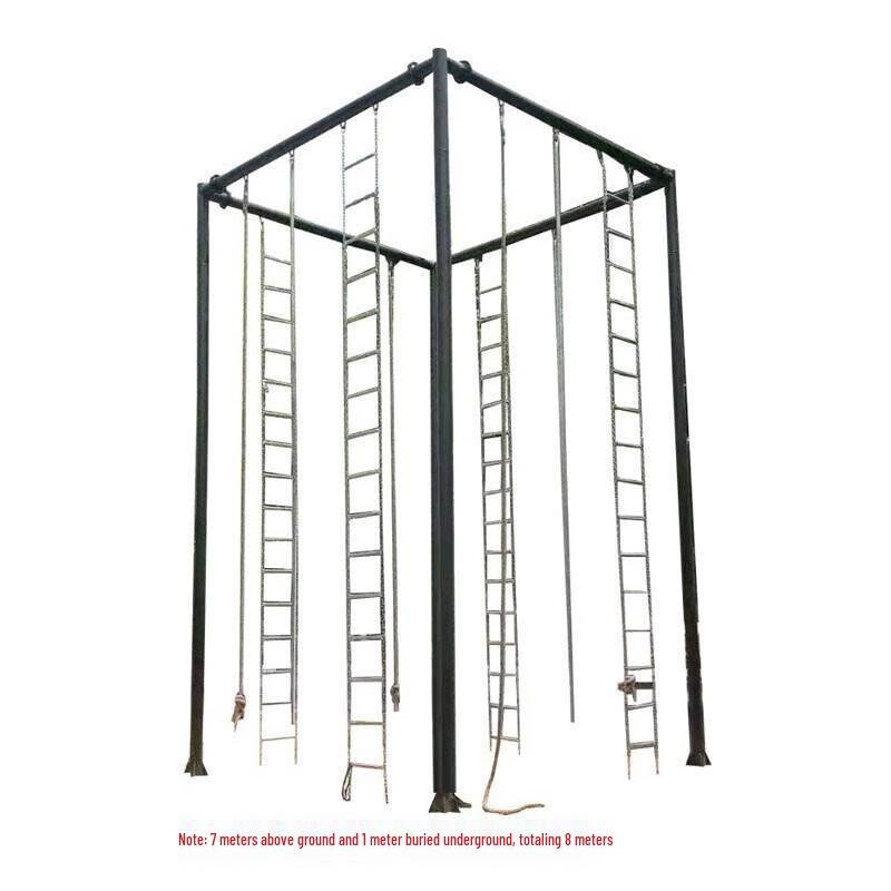 Tetrahedral Climbing Frame with Rope